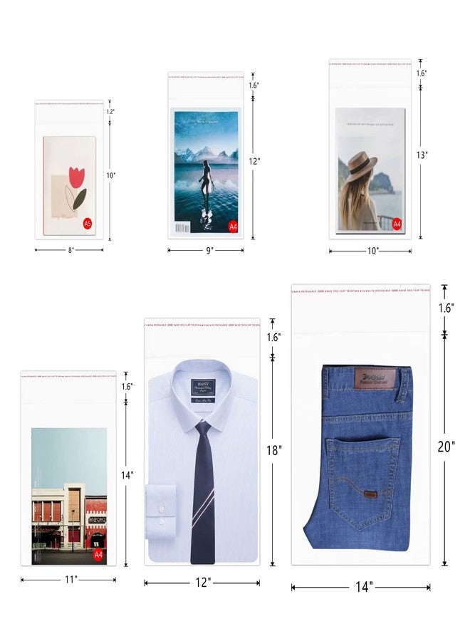 BornFeel 3" x 4" Cellophane Bags Self Adhesive 200pcs Clear Cello Jewelry Bag Small Self Sealing Plastic Bags 1 Mil for Earrings Candies Bakery Candle Cookie Soap Card (18 Sizes to choose from) - Image 5